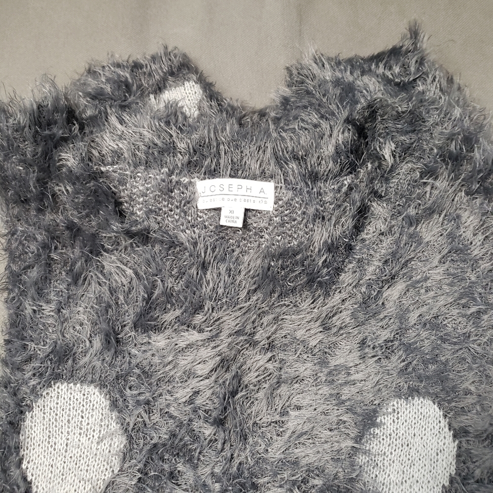 Oversized cozy fuzzy sweater
